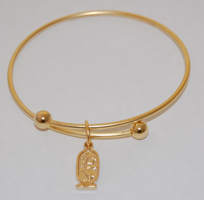 Cartouche Charm Bracelet