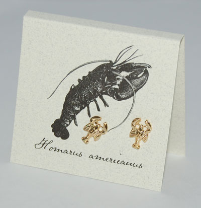 Lobster Earrings - gold