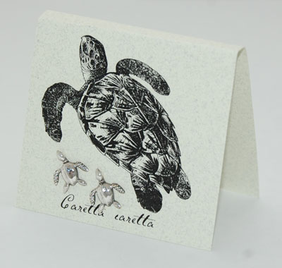 Sea Turtle Earrings - silver