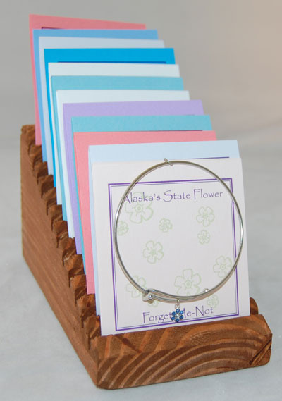 Forget Me Not Bracelet Display