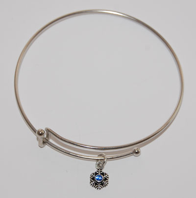 Snowflake Crystal Bracelet - sapphire
