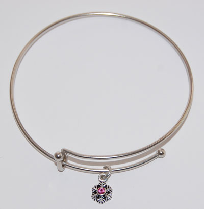 Snowflake Crystal Bracelet - rose