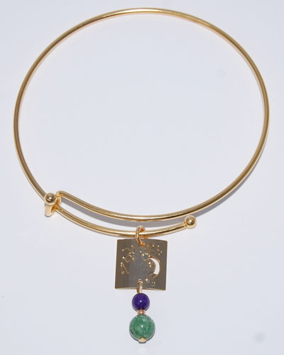 Kokopelli Earth Rhythm Bracelet - gold