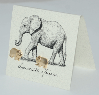 Elephant Earrings - gold