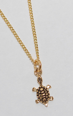 Sea Turtle Necklace - gold