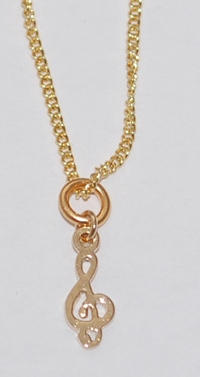 G-Clef Necklace - gold