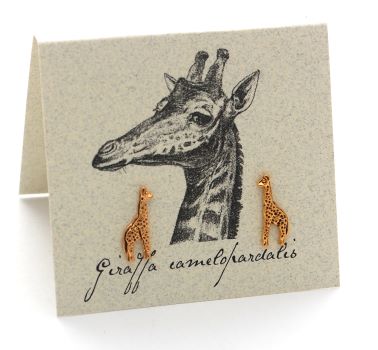 Giraffe Earrings - gold