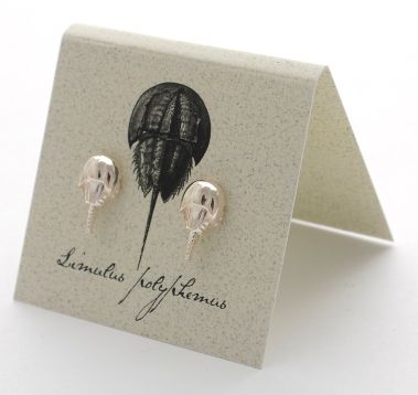 Horseshoe Crab Earring - silver