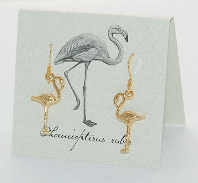 Flamingo Earrings - gold