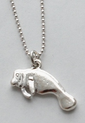 Manatee Necklace - silver