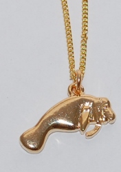 Manatee Necklace - gold 