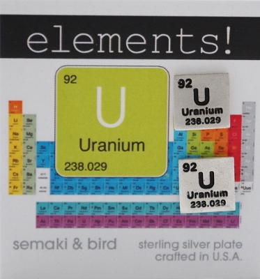 Uranium Elements Earrings - silver