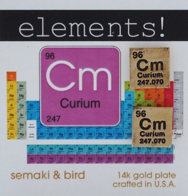Curium Elements Earrings - gold