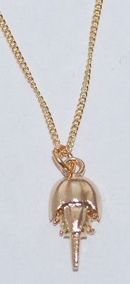 Horseshoe Crab Necklace - gold