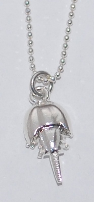 Horseshoe Crab Necklace - silver