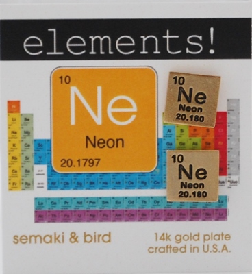Neon Elements Earrings - gold