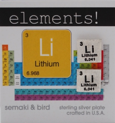 Lithium Elements Earrings - silver