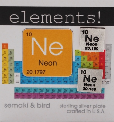 Neon Elements Earrings - silver