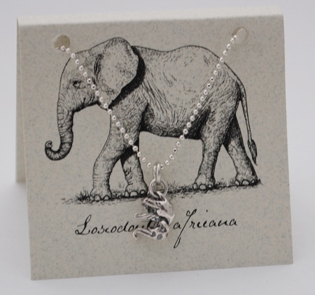 Elephant Necklace - silver