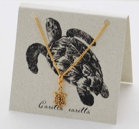 Sea Turtle Necklace - gold