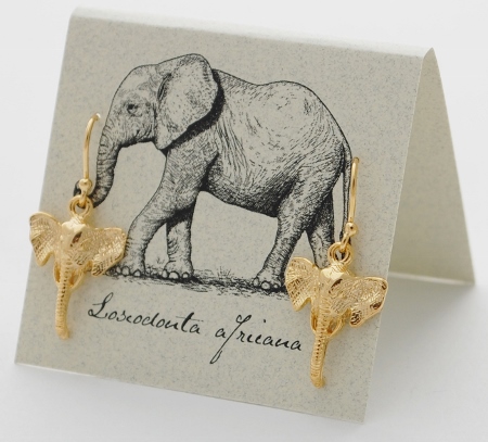 Elephant Earrings - gold