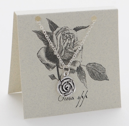Rose Necklace - silver
