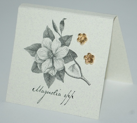 Magnolia Earrings - gold