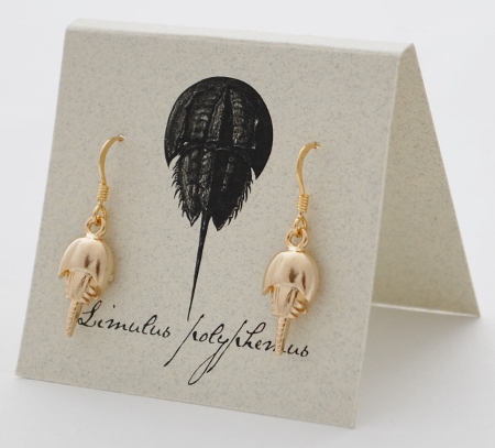 Horseshoe Crab Earrings - gold