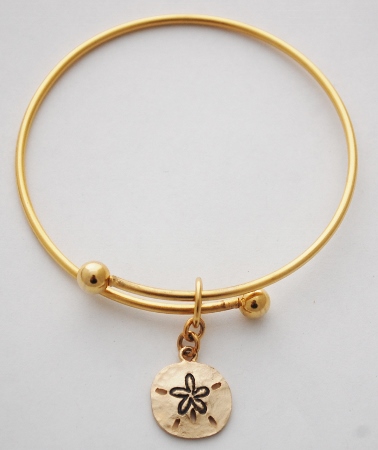 Sand Dollar Bracelet - gold