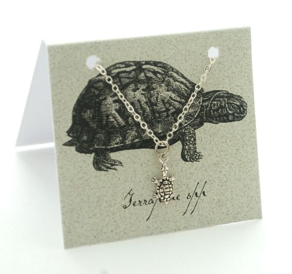 Turtle Necklace - silver