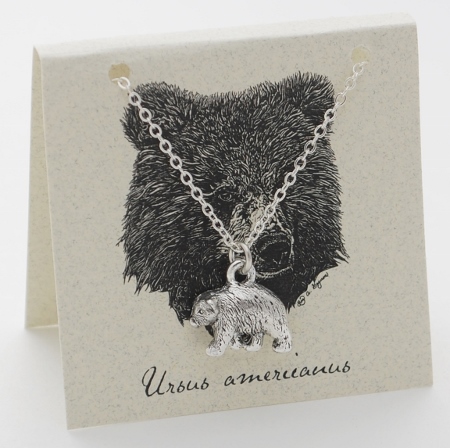 Bear Necklace - silver