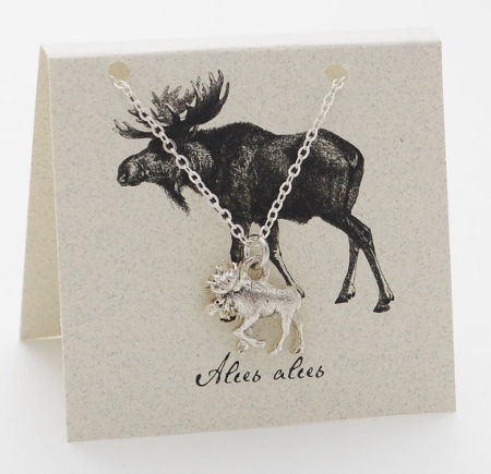 Moose Necklace - silver