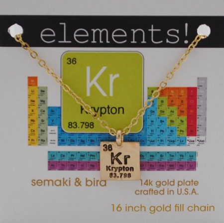 Krypton Elements Necklace - gold