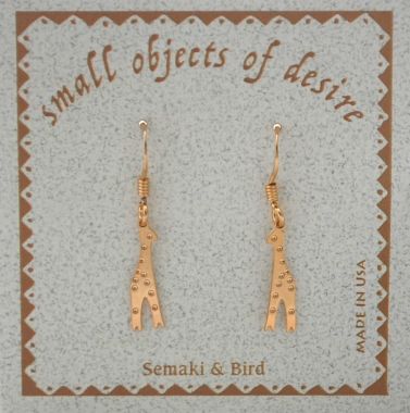 Giraffe Earrings - gold