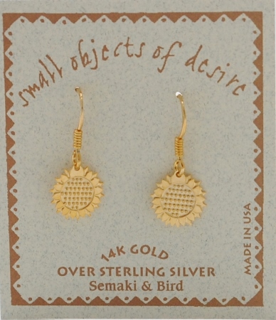 Sunflower Earrings - gold