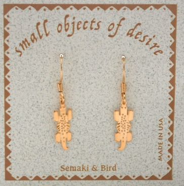 Gator Earrings - gold