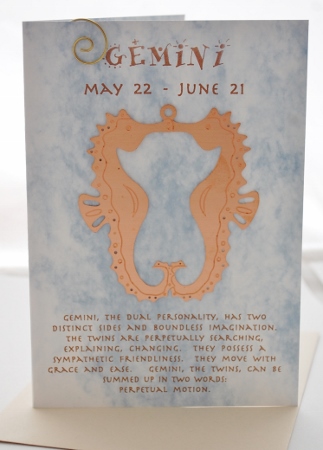 Gemini Suncatcher Card