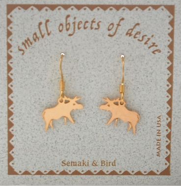 Moose Earrings - gold