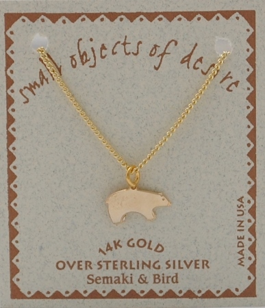 Bear Necklace - gold