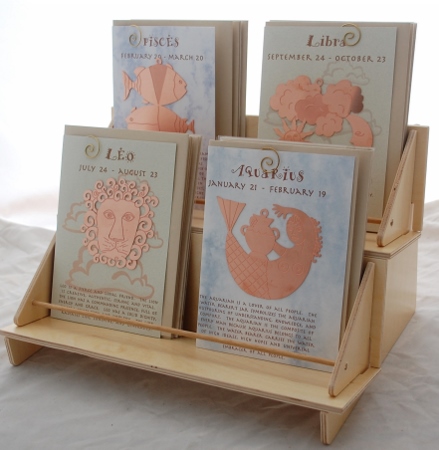 Zodiac Suncatcher/Ornament Card Rack and Stock