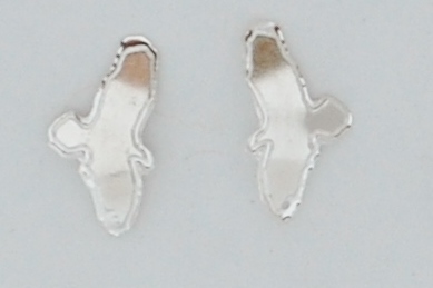 Eagle Post Earrings - silver