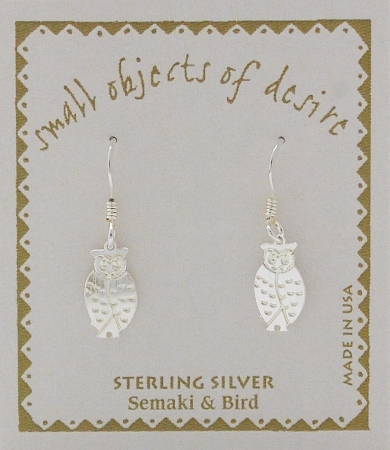Owl Earrings - silver