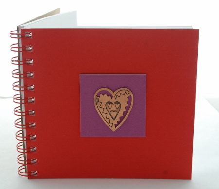 Heart Copper Charm Journal