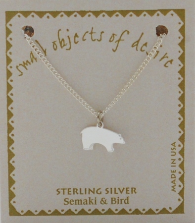 Bear Necklace - silver