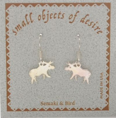 Moose Earrings - silver