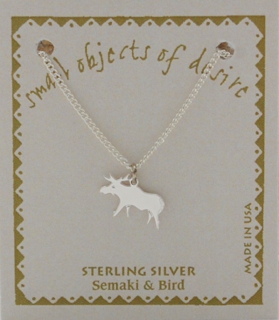 Moose Necklace - silver