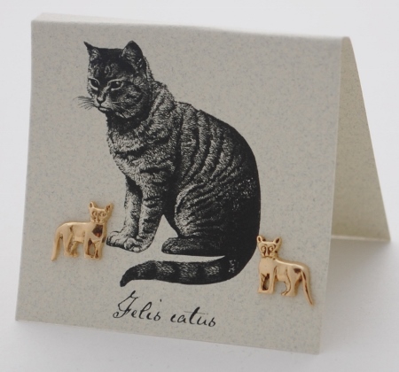 Cat Earrings - gold