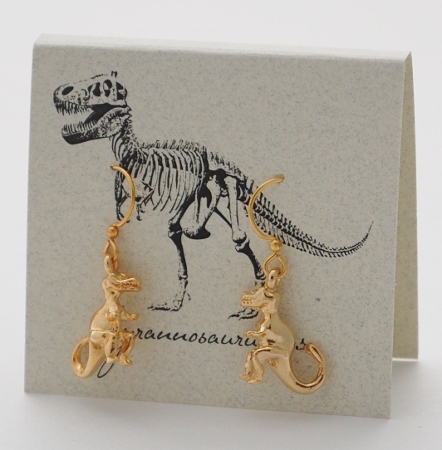 T. Rex Earrings - gold
