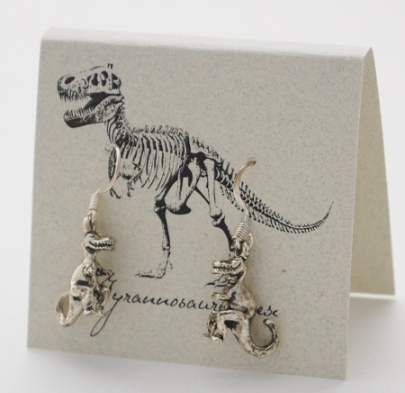 T. Rex Earrings - silver