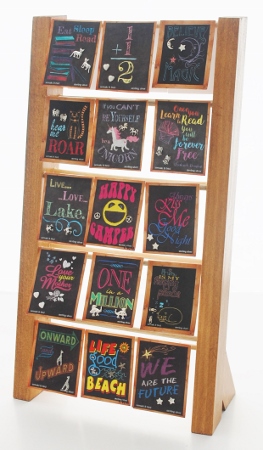 Chalkboard Rack Display